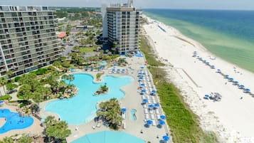 Een verwarmd zwembad