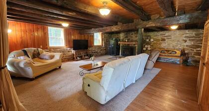 Charming re-imagined bank barn cabin.