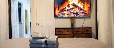 2 chambres, bureau, Wi-Fi gratuit, draps fournis