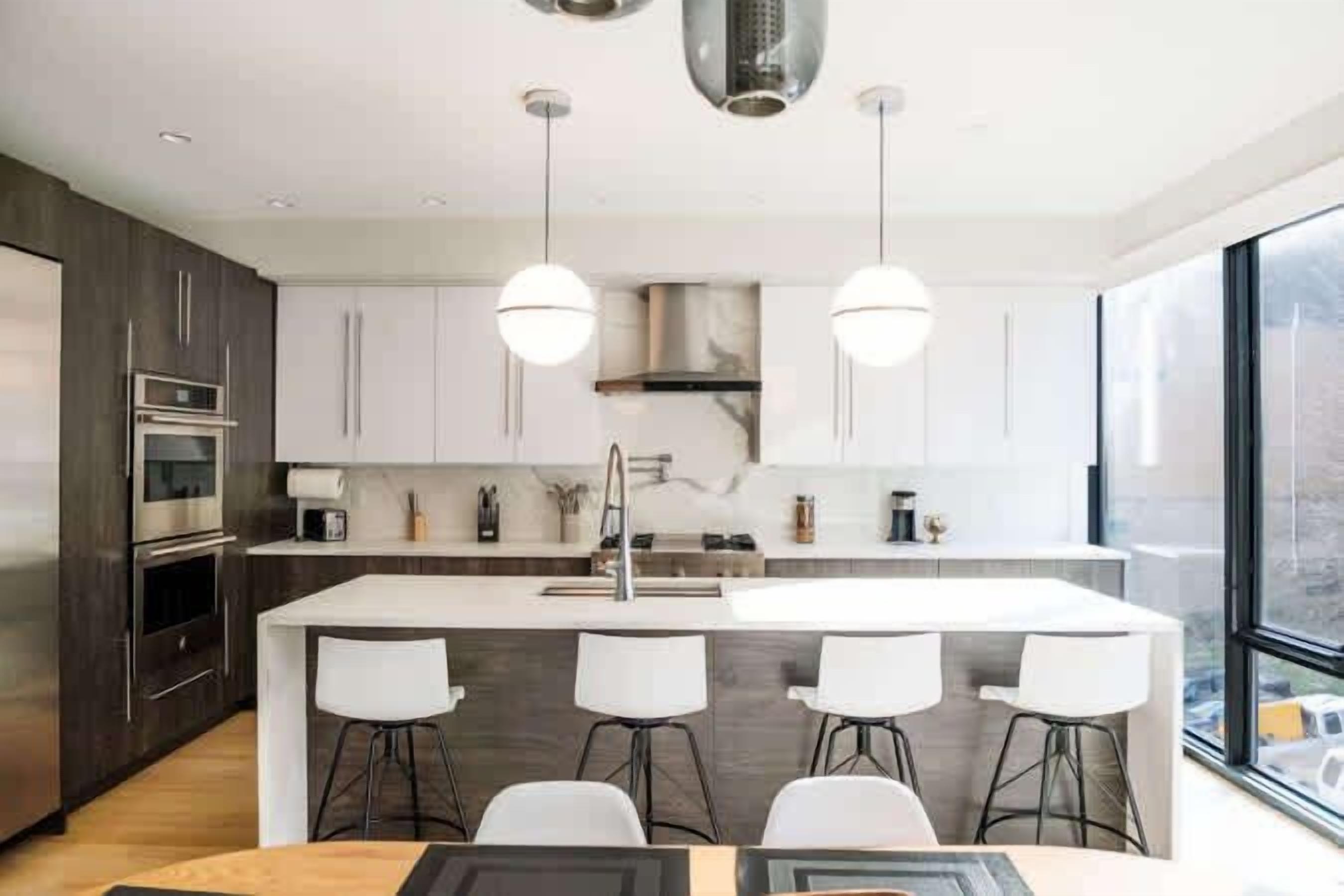 Fridge, coffee/tea maker, cookware/dishes/utensils