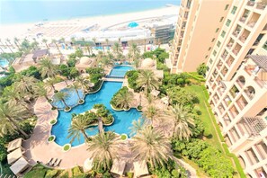 Apartment (3 Bedrooms) | View from room - Seaview Penthouse with Private Gym & Outdoor Pool (Dubai)