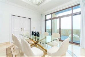 Dining - Seaview Penthouse with Private Gym & Outdoor Pool (Dubai)