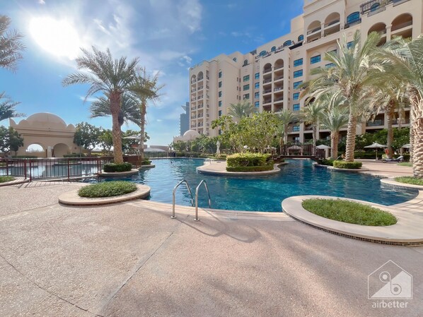 Indoor pool, outdoor pool