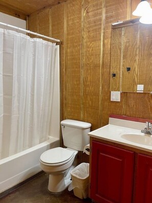 Combined shower/tub