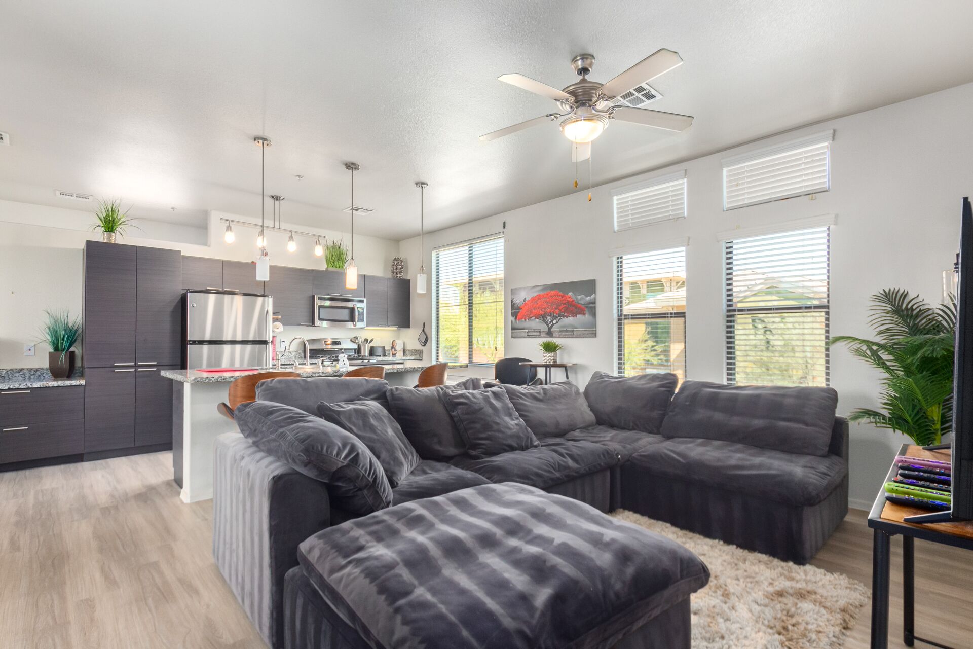 Sunshine-Filled Luxury Loft w/ Office, Balcony, Spa, Heated Pool, Fire Pit +
