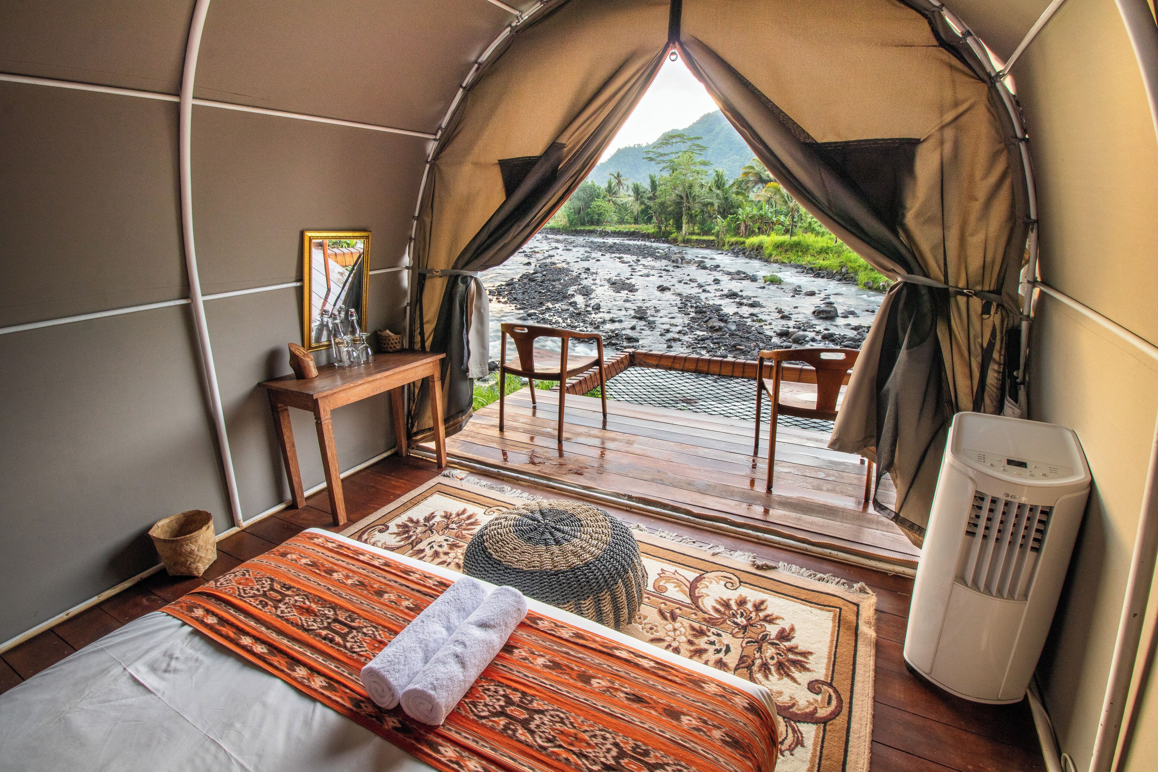 Chambre Deluxe (Glamping) | Wi-Fi gratuit, draps fournis