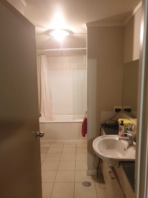 Combined shower/bathtub