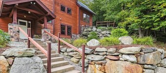 Mountain Brook Lodge a spectacular house with amazing stone work and A/C 6 miles from Killington Resort