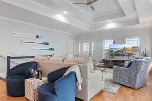 Smart TV, video games, computer monitors - North Myrtle Beach 5BR | Ocean Views | Walk to Sand & Shops (North Myrtle Beach)