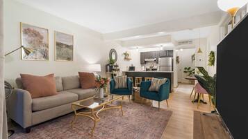 Condo, Multiple Beds, Balcony, Garden View (Midnight Oasis) | Living area | 42-inch flat-screen TV with digital channels