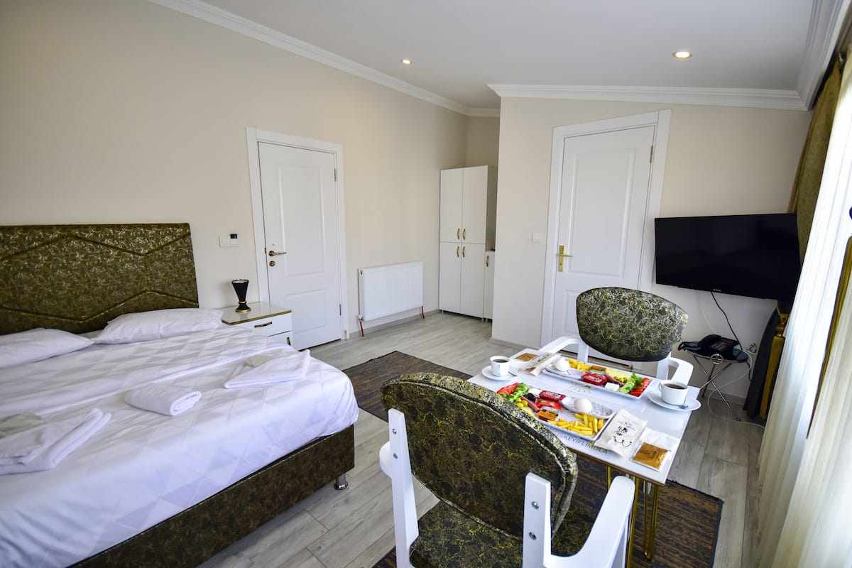 Economy studio | 1 slaapkamer, luxe beddengoed, donzen dekbedden, een minibar