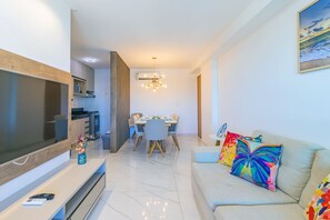 Deluxe Apartment | Living area - Carpediem - Moderno apartamento no Cupe (Ipojuca)