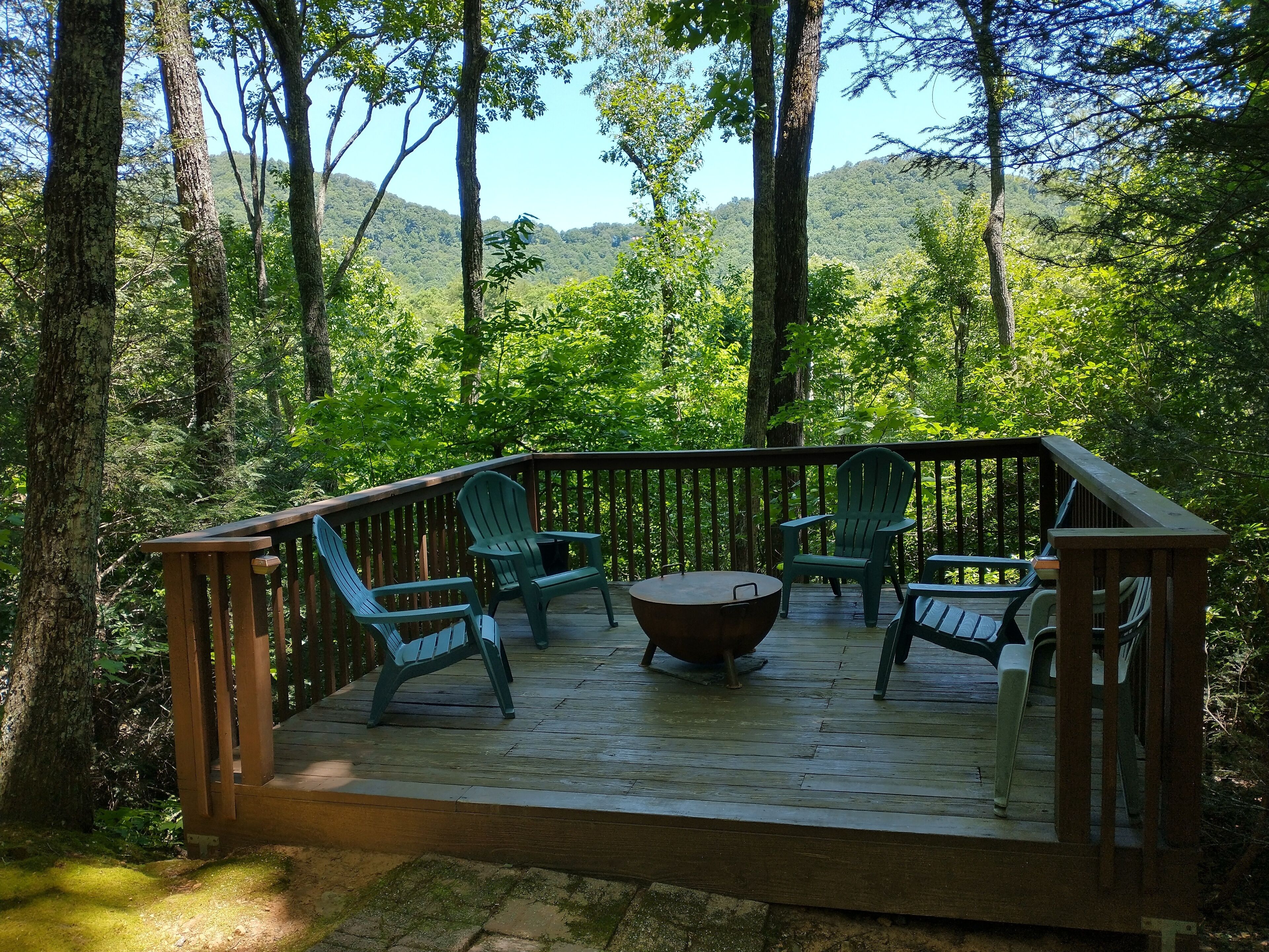 secluded , quite  , hidden away  cabin with a special view
