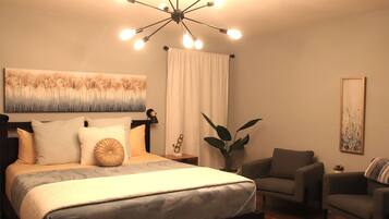 3 bedrooms, desk, iron/ironing board, free WiFi