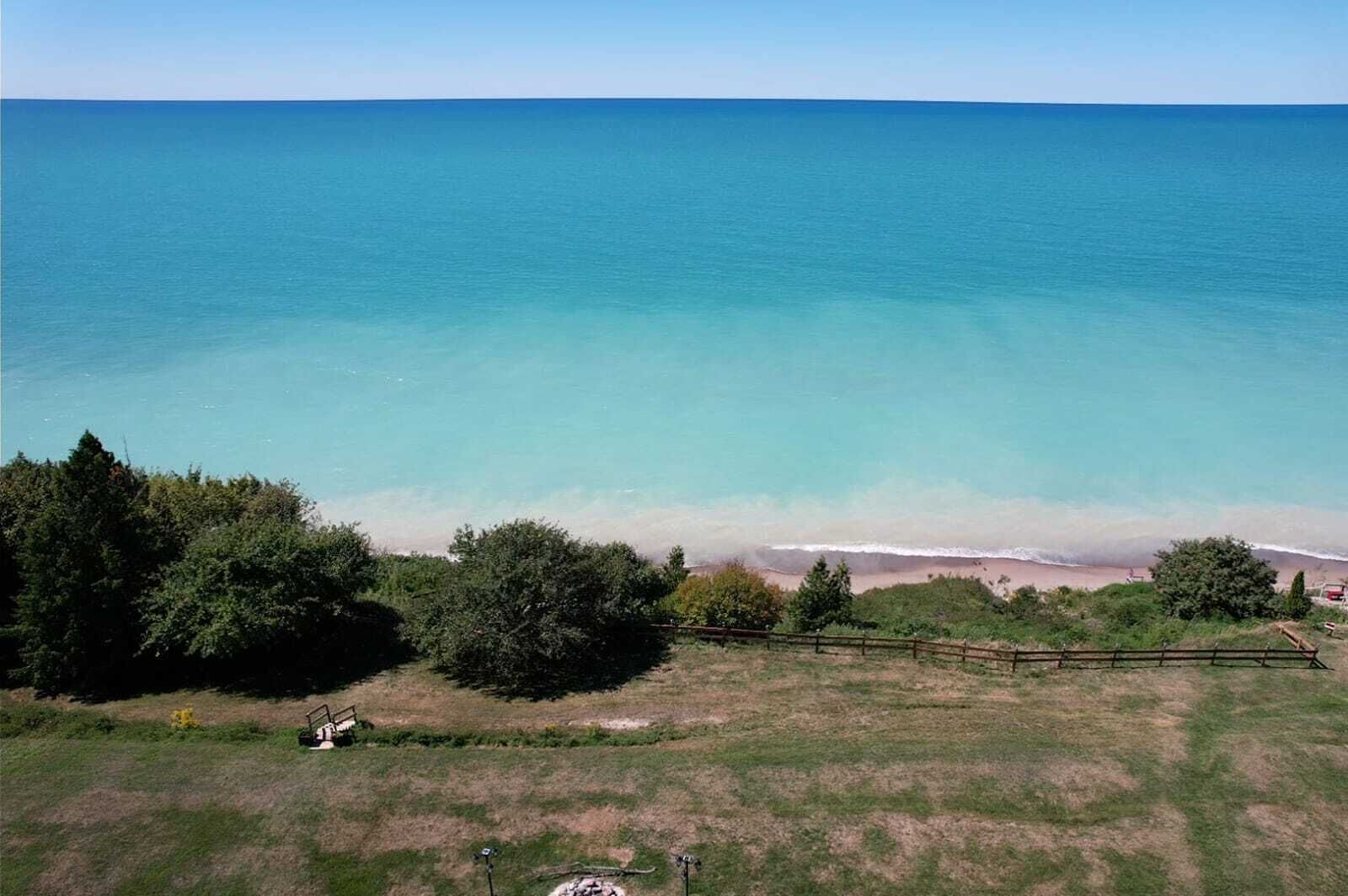 On the beach, sun loungers, beach towels
