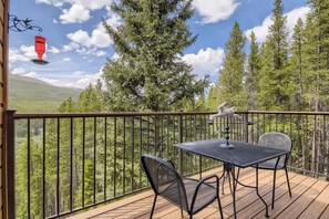 Outdoor dining - Secluded Mtn House w/ Scenic Views - Pet Friendly (Breckenridge)