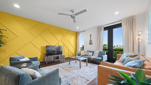 Maison mitoyenne, plusieurs lits, balcon, vue ville | Enceinte de l’hébergement