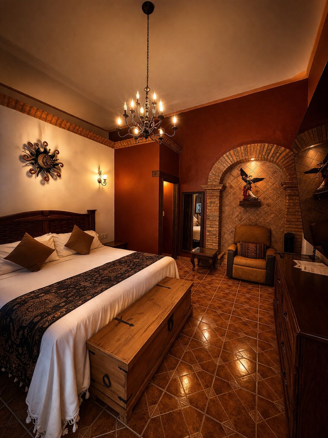 Cubrecamas, colchones con pillow-top y minibar 