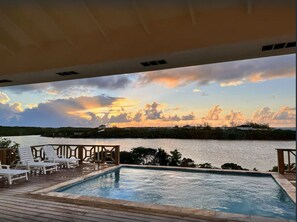 A heated pool