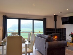 Fireplace - Offa's Dyke Lodge - UK10835 (Stanner, near Kington)