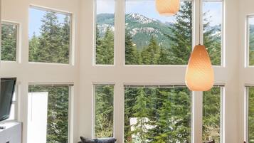 Smart-tv, pejs, dvd-afspiller, bøger