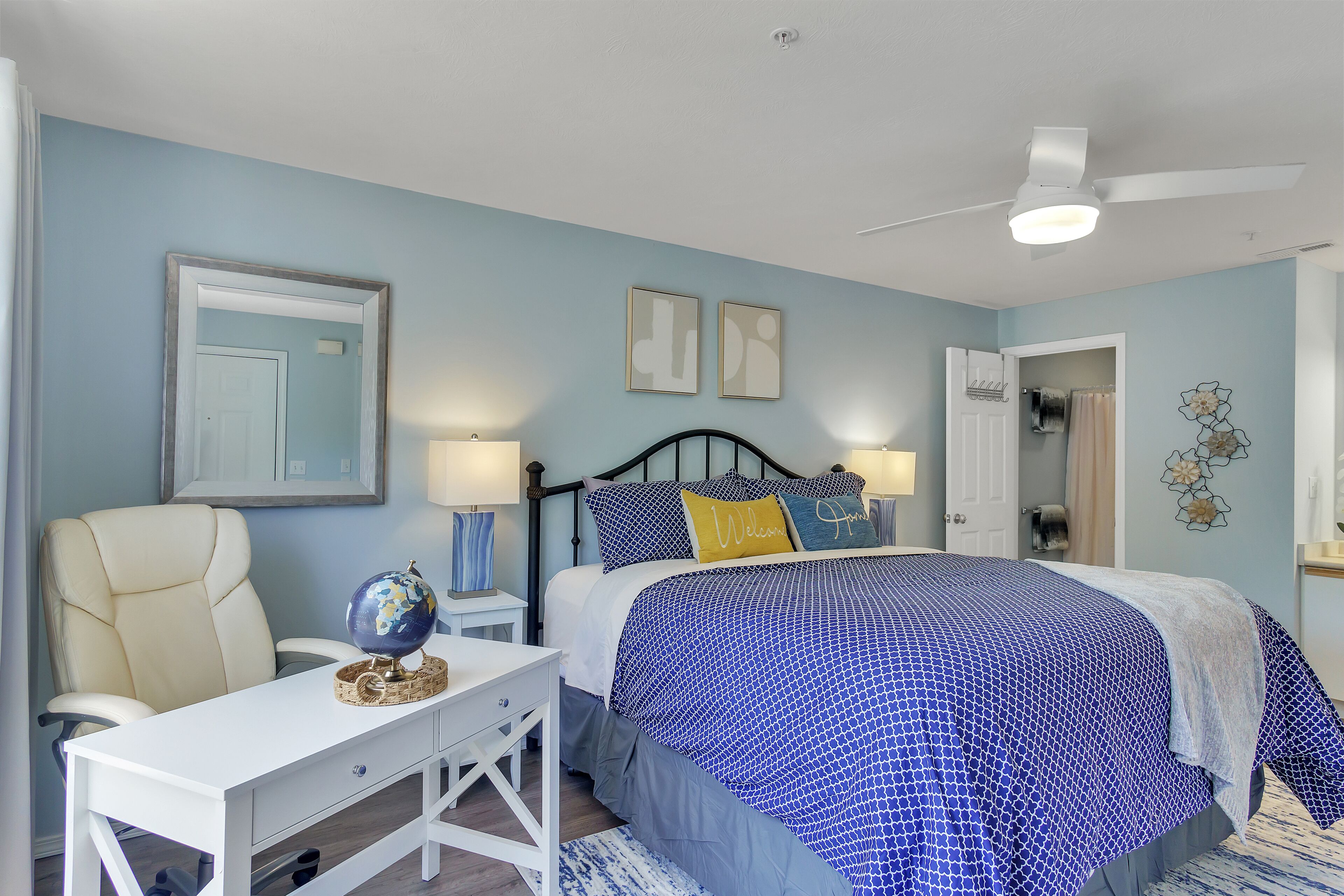 2 多间卧室、免费 WiFi、床单