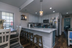 Fridge, microwave, oven, stovetop - Updated Second Floor Condo w/ Free Pool Access; Direct Beach Access; Cable TV/WiFi Access (Edisto Beach)