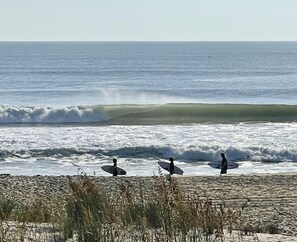 On the beach, sun-loungers - Wave Watcher - Amazing Ocean and Sound Views - One minute walk to the beach! (Nags Head)