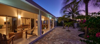 Centrally located 4 bedroom home with cozy pool and patio