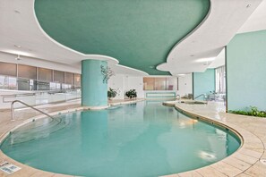 Indoor pool, outdoor pool