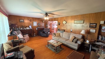 Fernseher, Kamin, DVD-Player