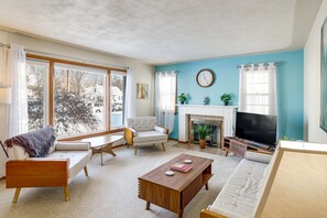 スマートテレビ、暖炉