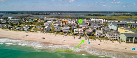 Una playa cerca, toallas de playa