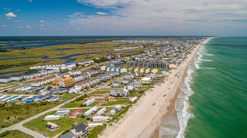 Relaxing chemical free home w/RO water & great ocean views close to DT Surf City