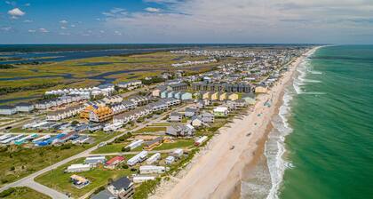 Relaxing chemical free home w/RO water & great ocean views close to DT Surf City