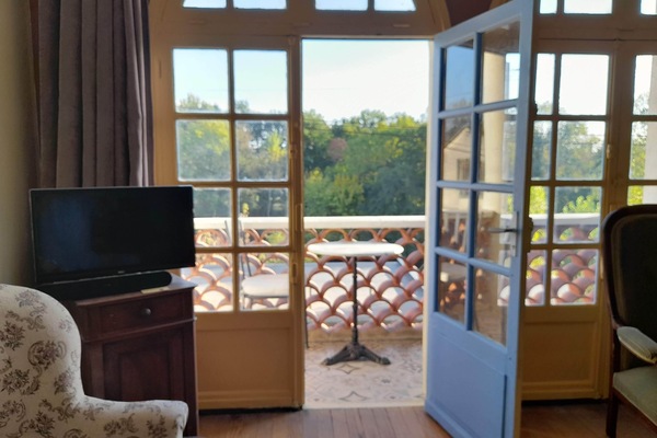 From the living room to the balcony