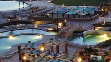 Piscine extérieure, piscine chauffée