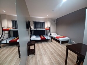Basic Quadruple Room | Desk, iron/ironing board, free WiFi, bed sheets - 2020 Travelers Inn (Dumaguete)