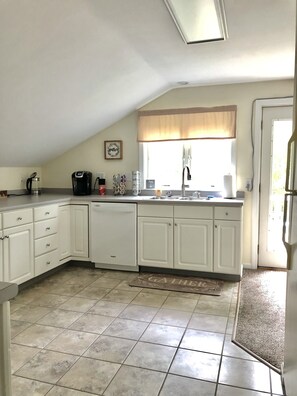 Fridge, microwave, oven, stovetop - Full Furnished Apartment, Quiet-Secluded-Close to Portland and Old Orchard Beach (Saco)