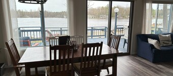 Lakefront cottage with deck and firepit. Pets are welcome!