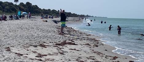 Aan het strand