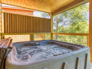 Idromassaggio all'aperto