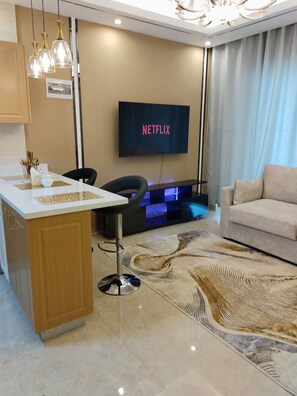 1 多间卧室、熨斗/熨衣板、免费 WiFi、床单