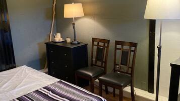 1 sovrum och sängkläder