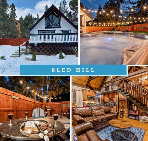 Cozy Chalet w/ Spa•Dog Friendly • Fenced • FirePit • Near Village• Mountain View