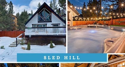 Cozy Chalet w/ Spa•Dog Friendly • Fenced • FirePit • Near Village• Mountain View