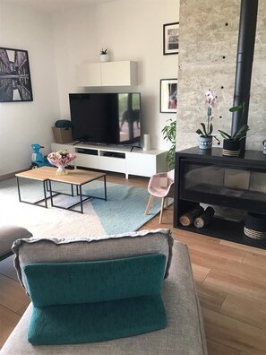 Älytelevisio, takka, tietokoneen näyttö