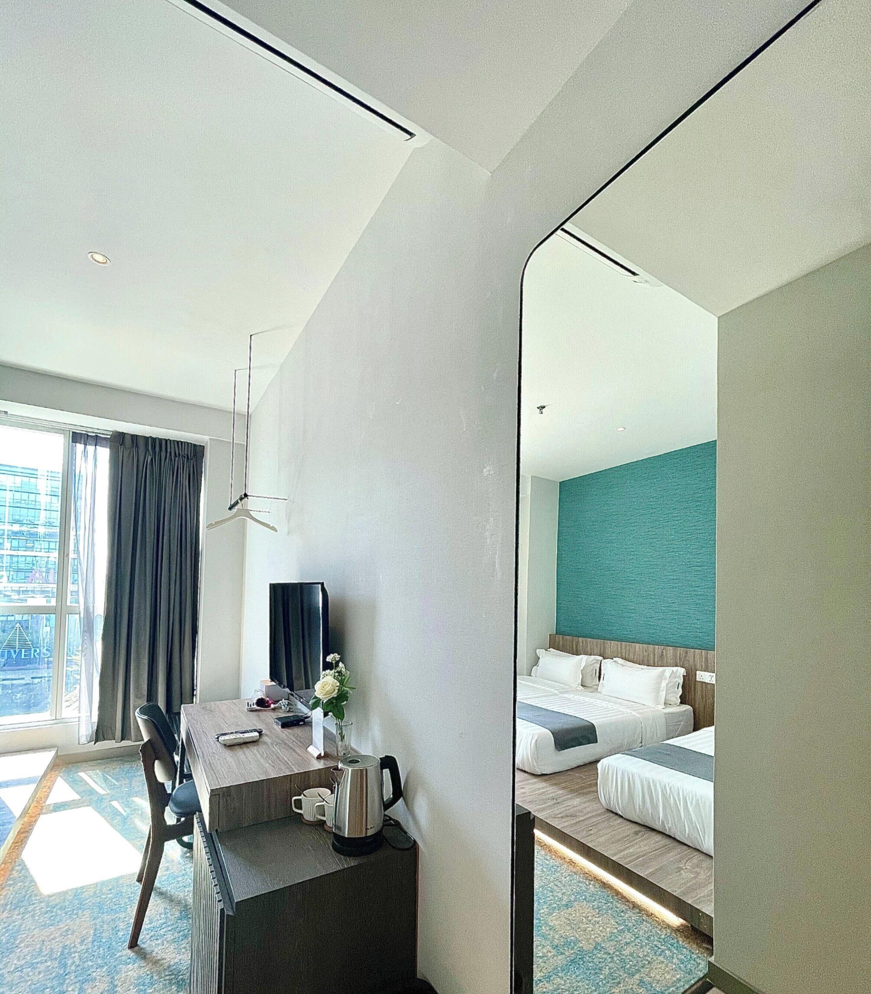 In-room safe, desk, laptop workspace, iron/ironing board