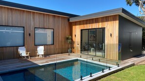 A heated pool
