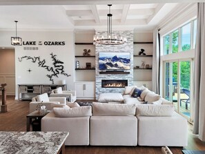 TV, fireplace - Magazine-Featured Mansion, Golf Green, Casino, etc (Sunrise Beach)